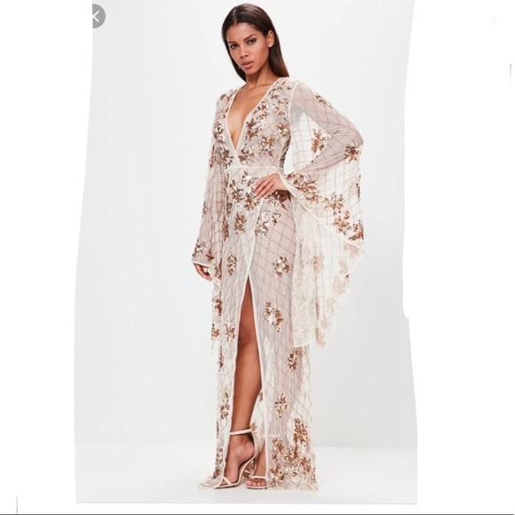 peace and love kimono dress